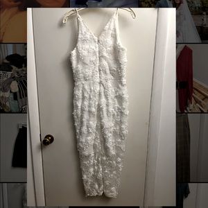Xscape white bridal shower dress